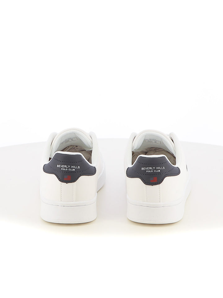 Sneakers stringate uomo BH POLO CLUB BHM514001 bianco blu | Costa Superstore