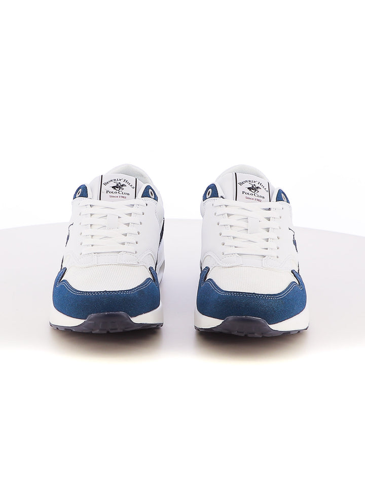 Sneakers stringate uomo BH POLO CLUB BHM517001 bianco blu | Costa Superstore