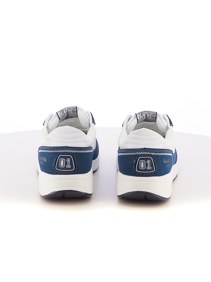 Sneakers stringate uomo BH POLO CLUB BHM517001 bianco blu | Costa Superstore
