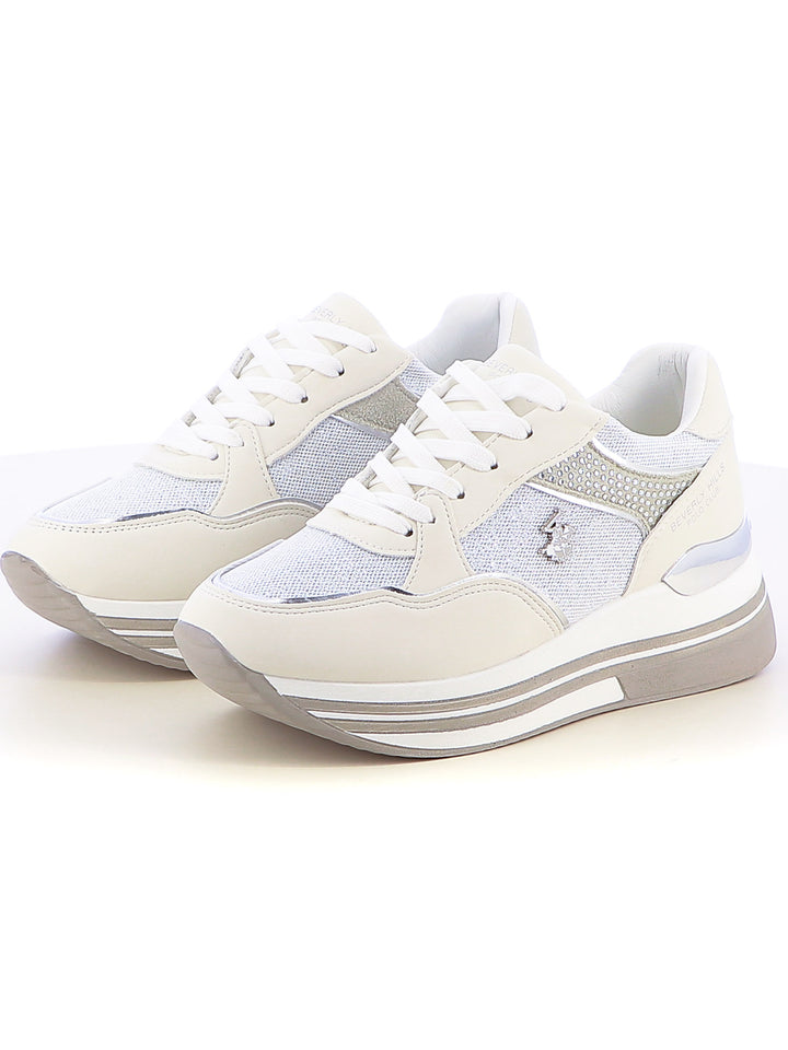 Sneakers stringate donna BH POLO CLUB BHW513300 bianco | Costa Superstore