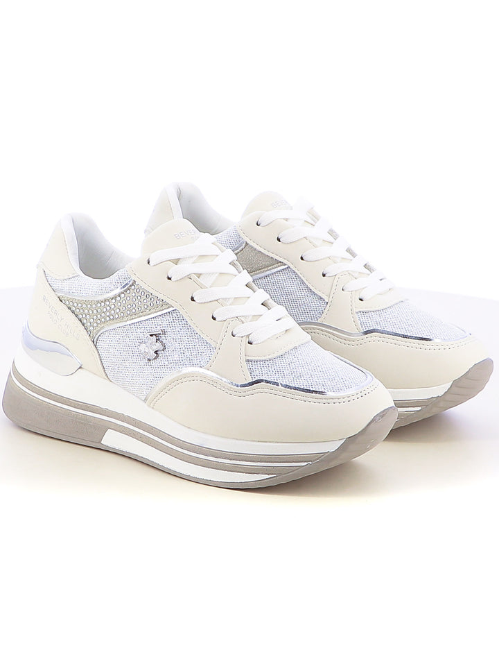 Sneakers stringate donna BH POLO CLUB BHW513300 bianco | Costa Superstore