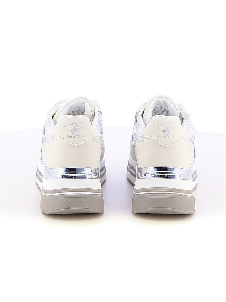 Sneakers stringate donna BH POLO CLUB BHW513300 bianco | Costa Superstore