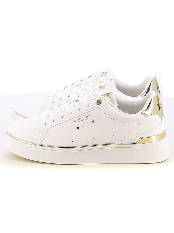 Sneakers stringate donna BH POLO CLUB BHW514300 bianco | Costa Superstore