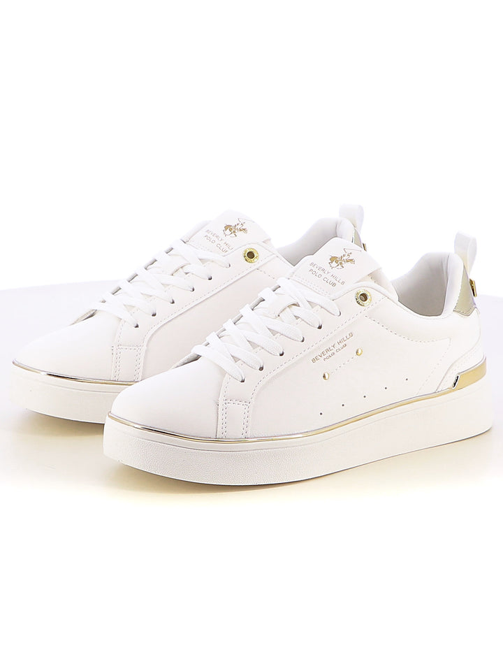 Sneakers stringate donna BH POLO CLUB BHW514300 bianco | Costa Superstore