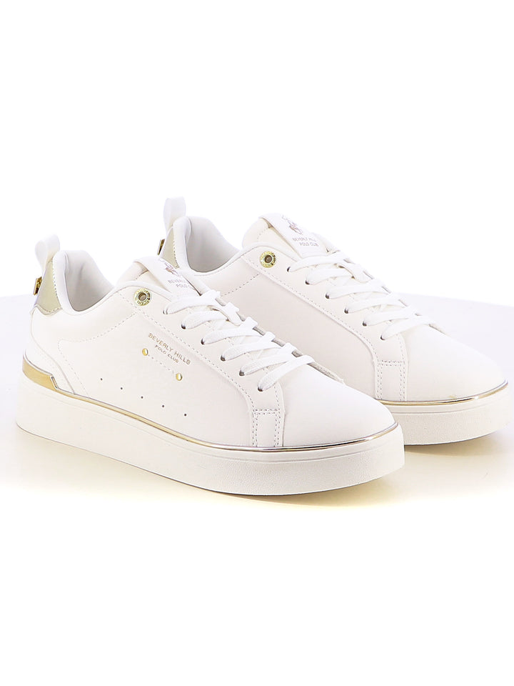 Sneakers stringate donna BH POLO CLUB BHW514300 bianco | Costa Superstore
