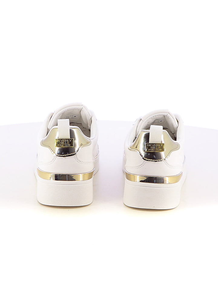 Sneakers stringate donna BH POLO CLUB BHW514300 bianco | Costa Superstore