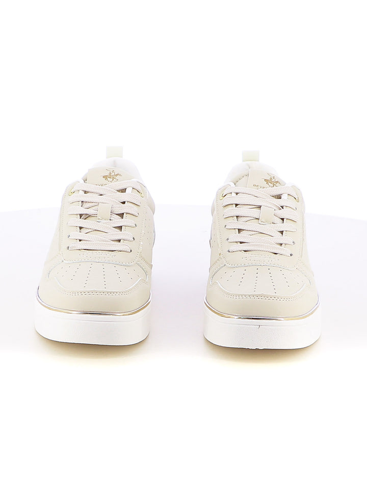 Sneakers stringate donna BH POLO CLUB BHW514301 beige chiaro | Costa Superstore
