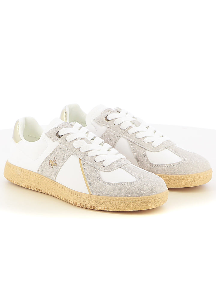 Sneakers stringate donna BH POLO CLUB BHW515200 bianco grigio | Costa Superstore