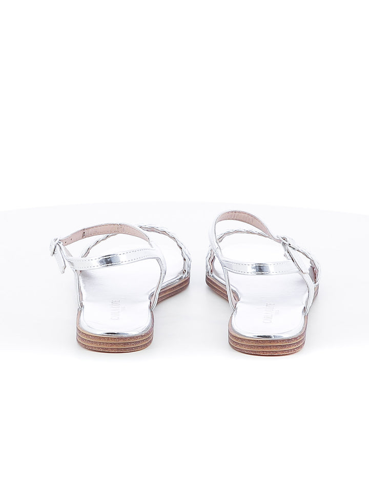 Sandali con cinturino donna CARLA COTE K25110 argento | Costa Superstore