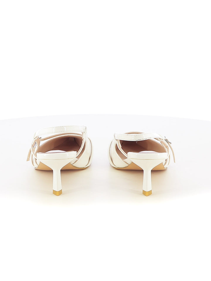 Décolleté slingback donna CARLA COTE K3629 bianco | Costa Superstore