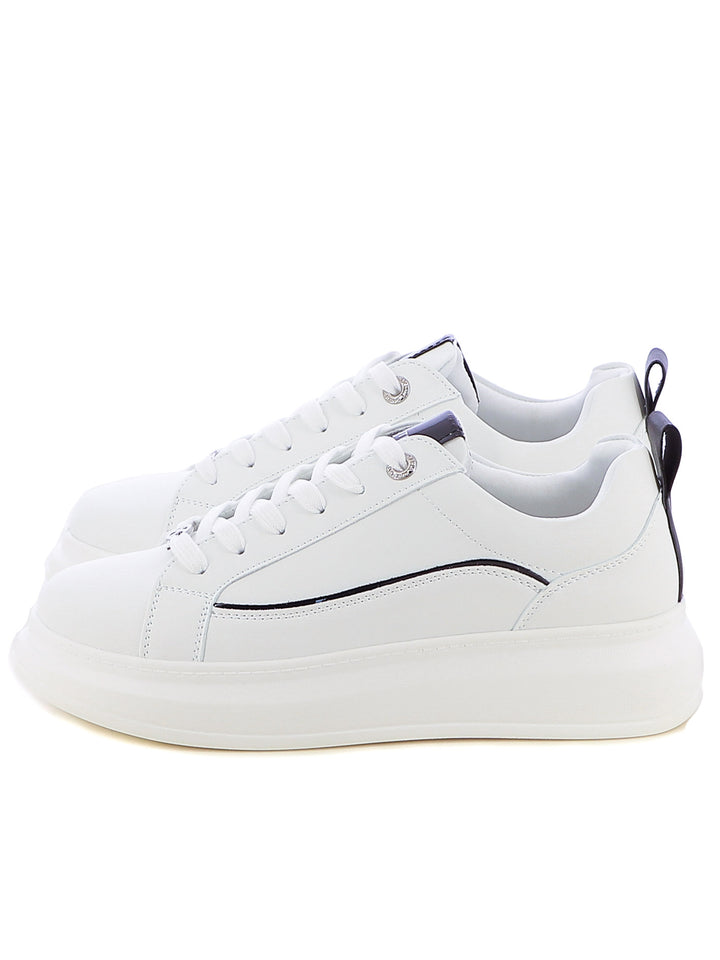 Sneakers stringate donna CARLA KOTE 2503K bianco nero | Costa Superstore
