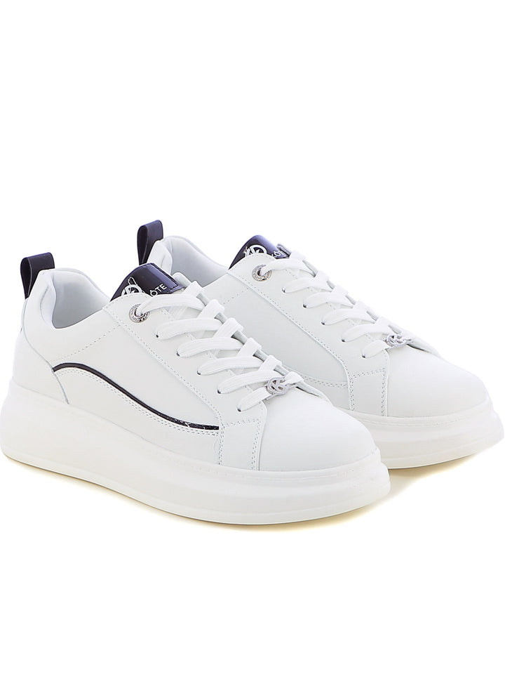 Sneakers stringate donna CARLA KOTE 2503K bianco nero | Costa Superstore