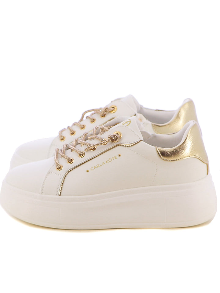 Sneakers stringate donna CARLA KOTE 2507K beige chiaro | Costa Superstore