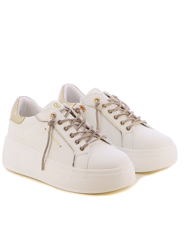 Sneakers stringate donna CARLA KOTE 2507K beige chiaro | Costa Superstore