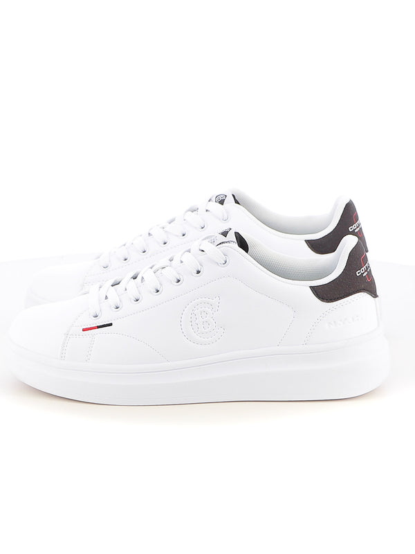 Sneakers stringate uomo COTTON BELT CBM514A28 bianco nero | Costa Superstore