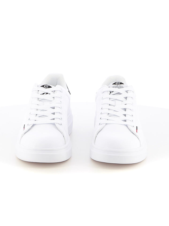 Sneakers stringate uomo COTTON BELT CBM514A28 bianco nero | Costa Superstore