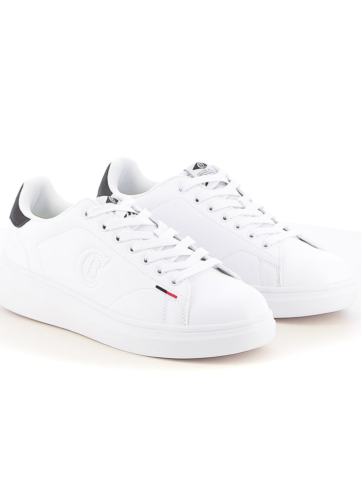 Sneakers stringate uomo COTTON BELT CBM514A28 bianco nero | Costa Superstore