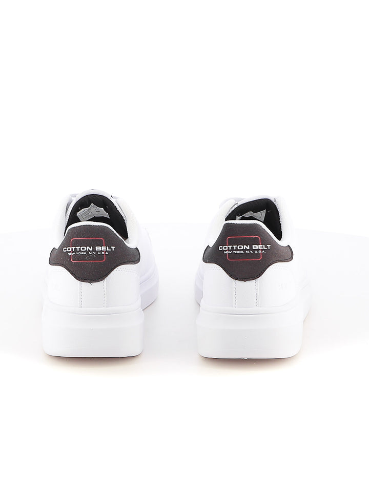 Sneakers stringate uomo COTTON BELT CBM514A28 bianco nero | Costa Superstore