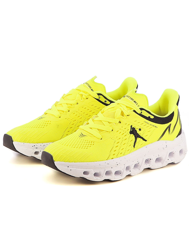 Sneakers stringate uomo COTTON BELT CBM515A10 nero giallo | Costa Superstore