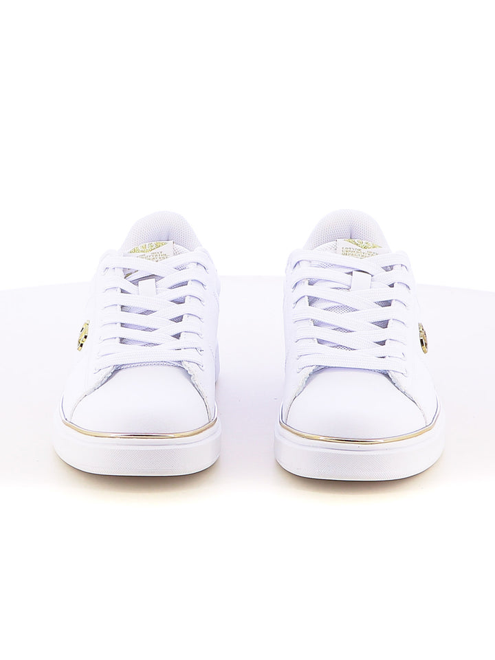 Sneakers stringate donna COTTON BELT CBW514A20 bianco oro | Costa Superstore