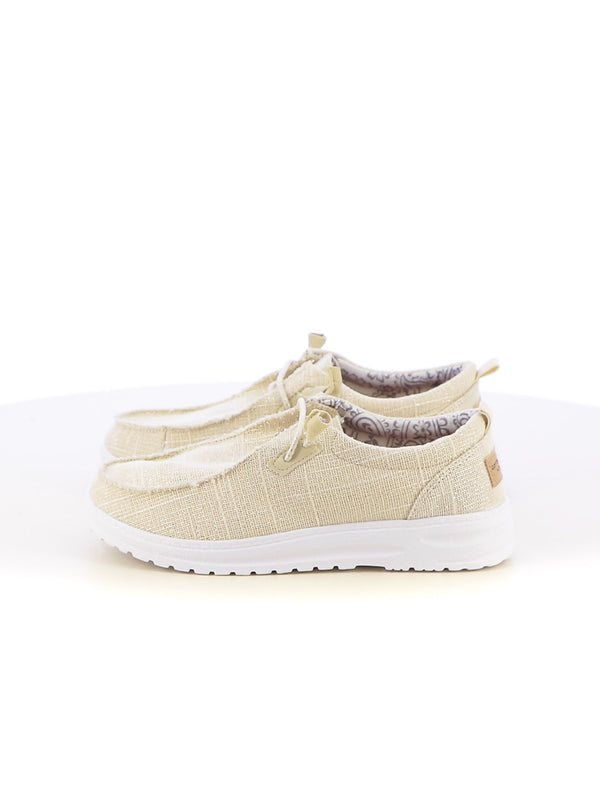 Sneakers senza lacci donna COTTON BELT CBW518A04 beige chiaro | Costa Superstore