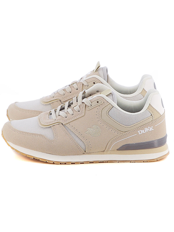 Sneakers stringate uomo DUKK DKM513100 beige chiaro | Costa Superstore