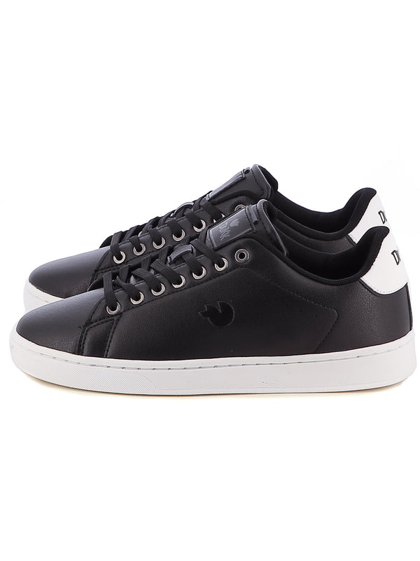 Sneakers stringate uomo DUKK DKM514000 nero bianco | Costa Superstore