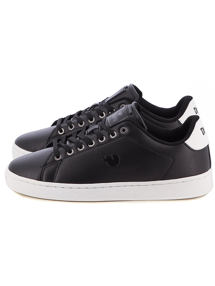 Sneakers stringate uomo DUKK DKM514000 nero bianco | Costa Superstore
