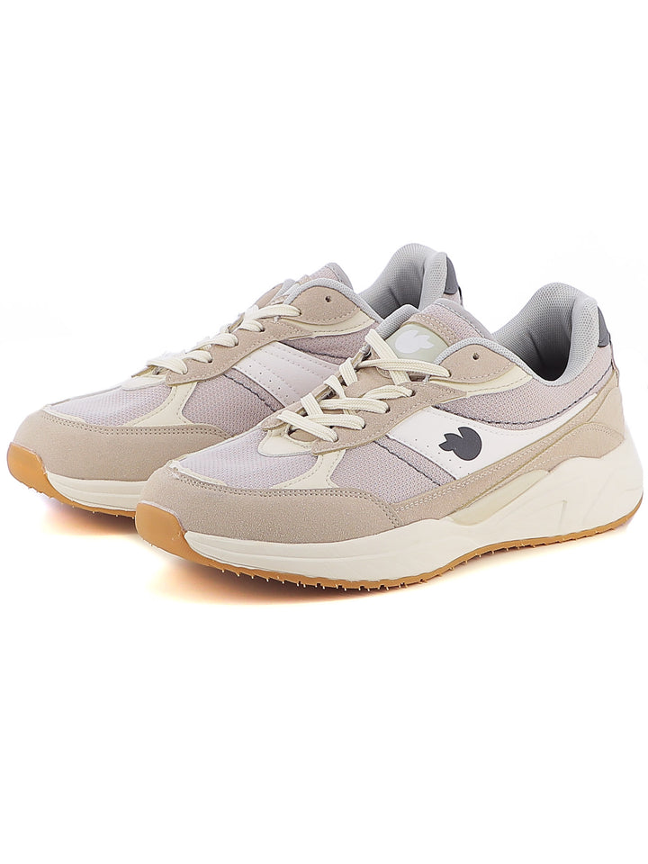 Sneakers stringate uomo DUKK DKM515100 beige chiaro | Costa Superstore