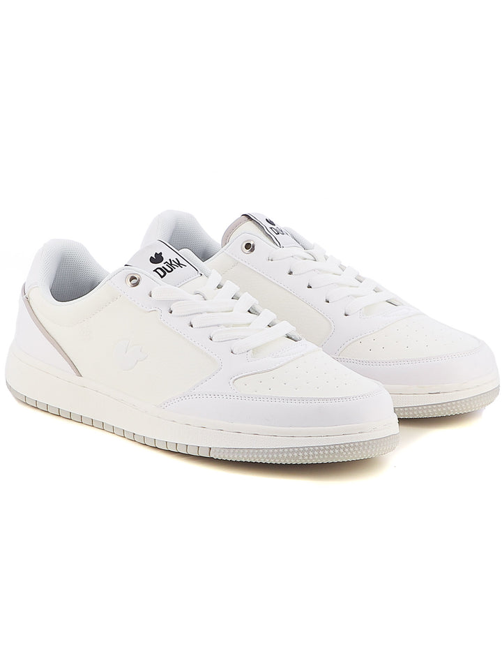 Sneakers stringate uomo DUKK DKM518210 bianco | Costa Superstore