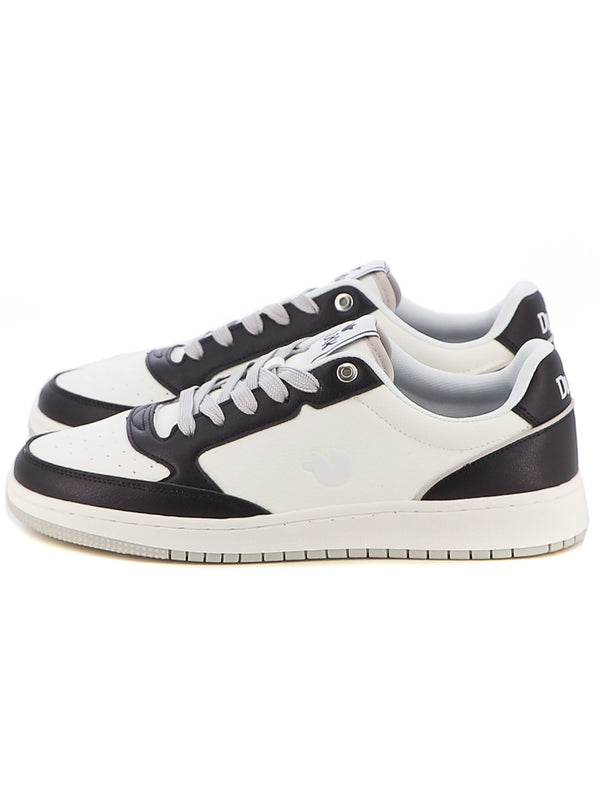 Sneakers stringate uomo DUKK DKM518210 bianco nero | Costa Superstore