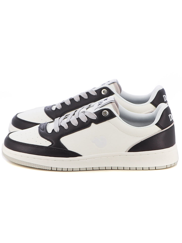 Sneakers stringate uomo DUKK DKM518210 bianco nero | Costa Superstore