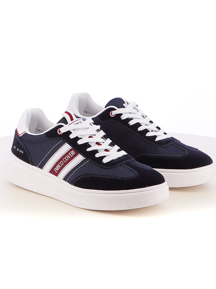 Sneakers stringate uomo ENRICO COVERI ECM514B12 blu | Costa Superstore