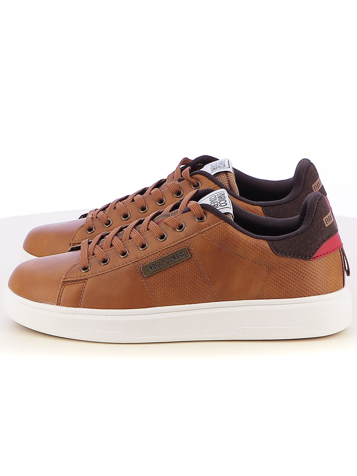 Sneakers stringate uomo ENRICO COVERI ECM514B50 cuoio | Costa Superstore