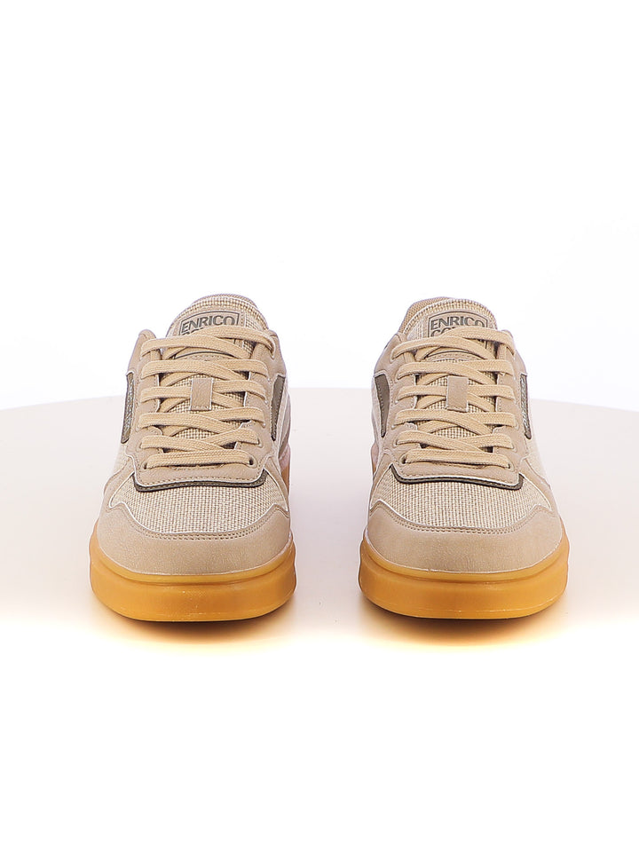 Sneakers stringate uomo ENRICO COVERI ECM514B51 beige chiaro | Costa Superstore