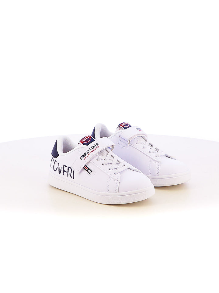 Sneakers con strappi bambino ENRICO COVERI SPORTSWEAR CKS514C21A bianco | Costa Superstore
