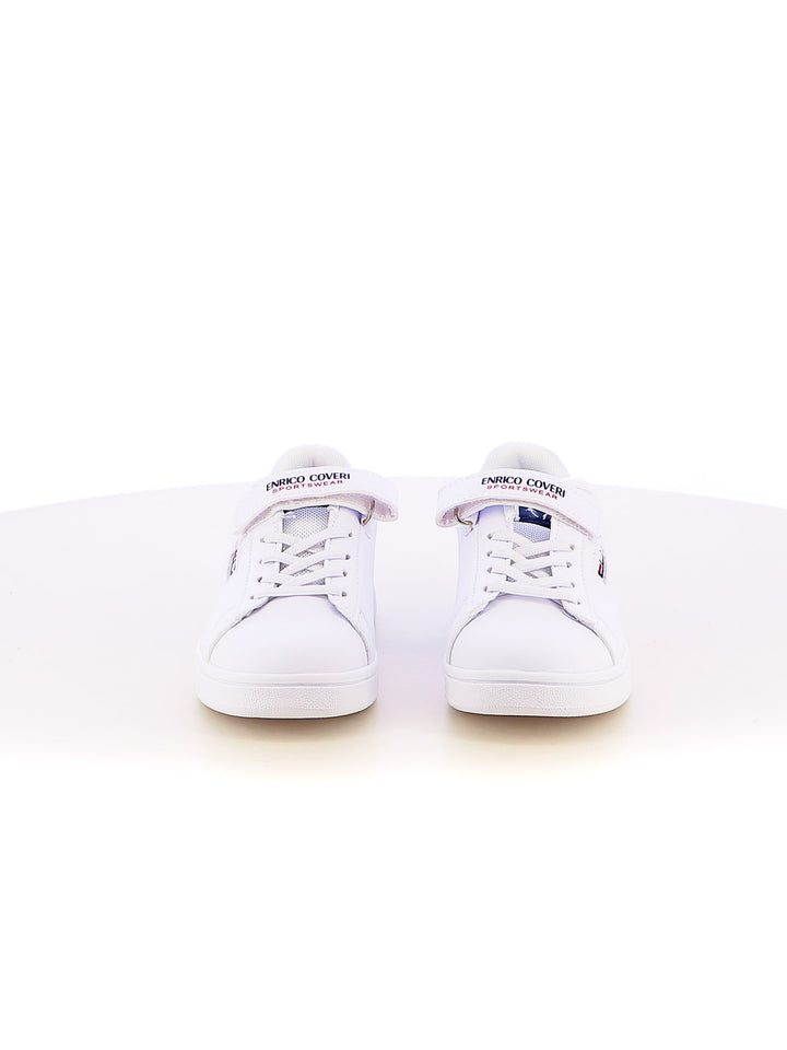 Sneakers con strappi bambino ENRICO COVERI SPORTSWEAR CKS514C21B bianco | Costa Superstore