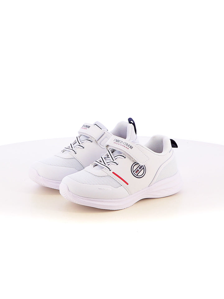Sneakers con strappi bambino ENRICO COVERI SPORTSWEAR CKS515C10B bianco | Costa Superstore