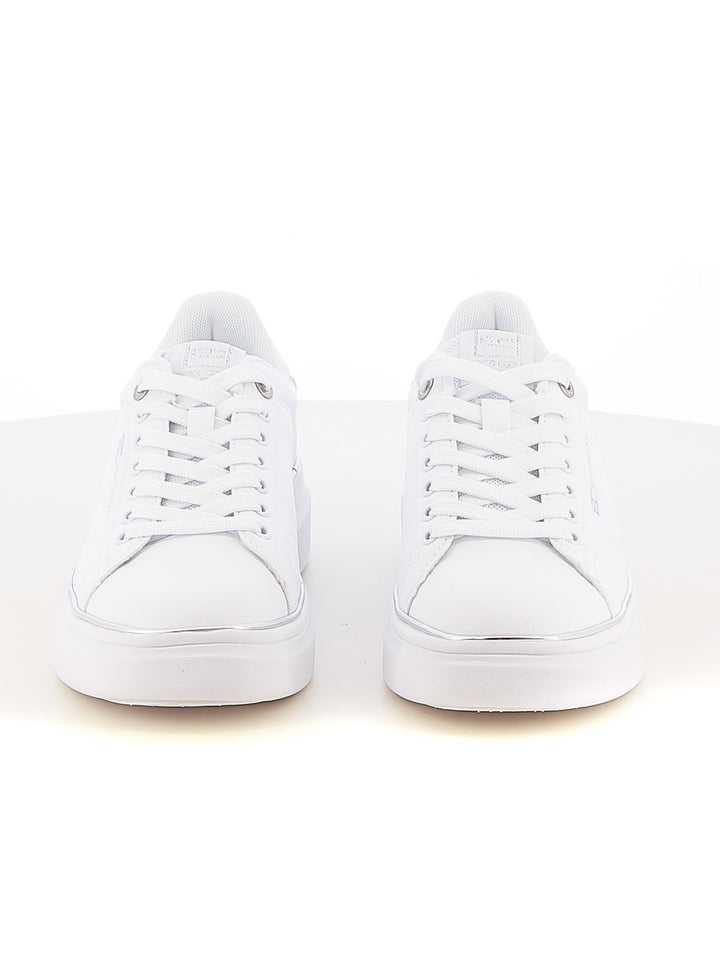 Sneakers stringate donna ENRICO COVERI SPORTSWEAR CSW514A90 bianco argento | Costa Superstore