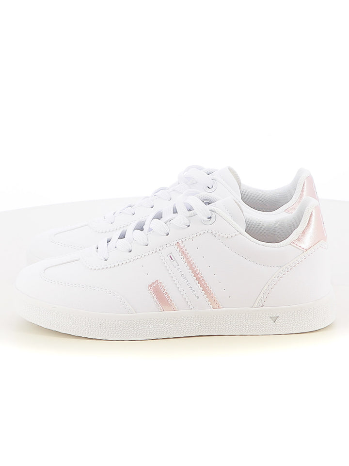 Sneakers stringate donna ENRICO COVERI SPORTSWEAR CSW514C11 bianco rosa | Costa Superstore
