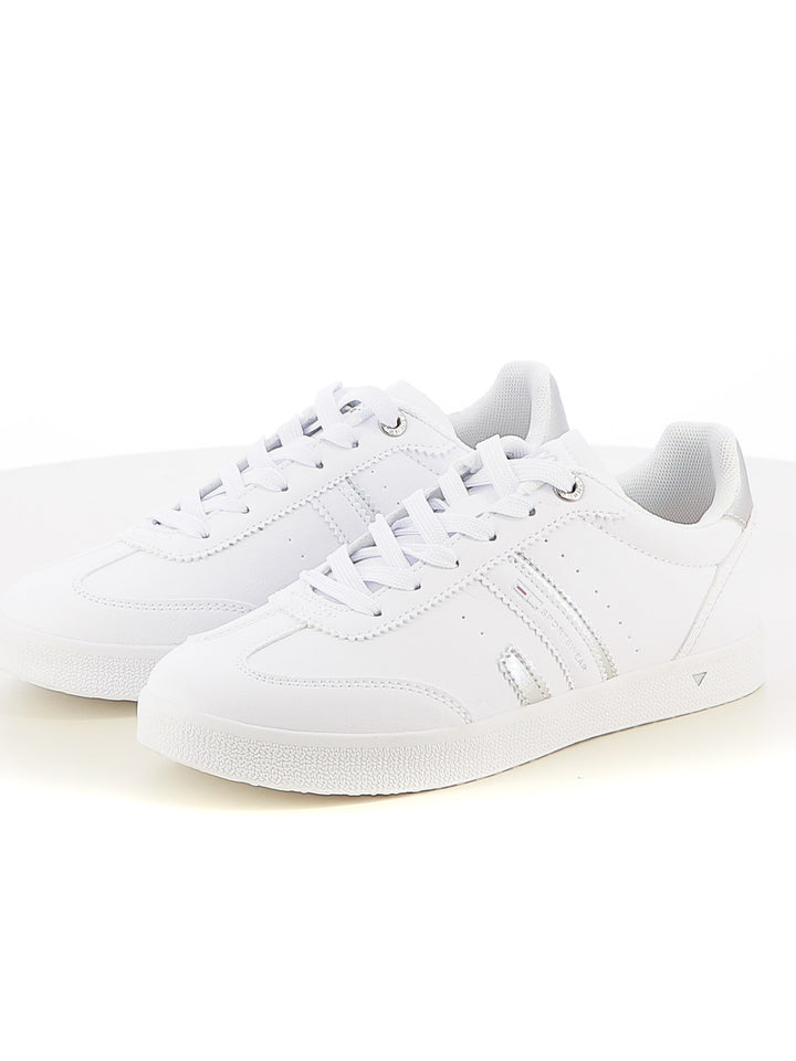 Sneakers stringate donna ENRICO COVERI SPORTSWEAR CSW514C11 bianco argento | Costa Superstore
