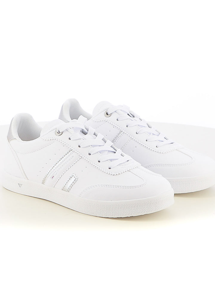Sneakers stringate donna ENRICO COVERI SPORTSWEAR CSW514C11 bianco argento | Costa Superstore