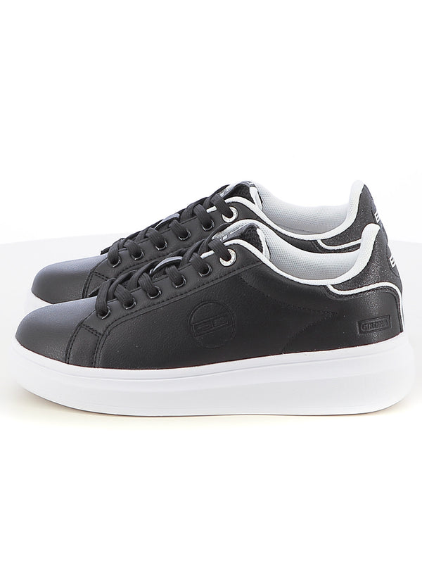 Sneakers stringate donna ENRICO COVERI SPORTSWEAR CSW514C30 bianco nero | Costa Superstore