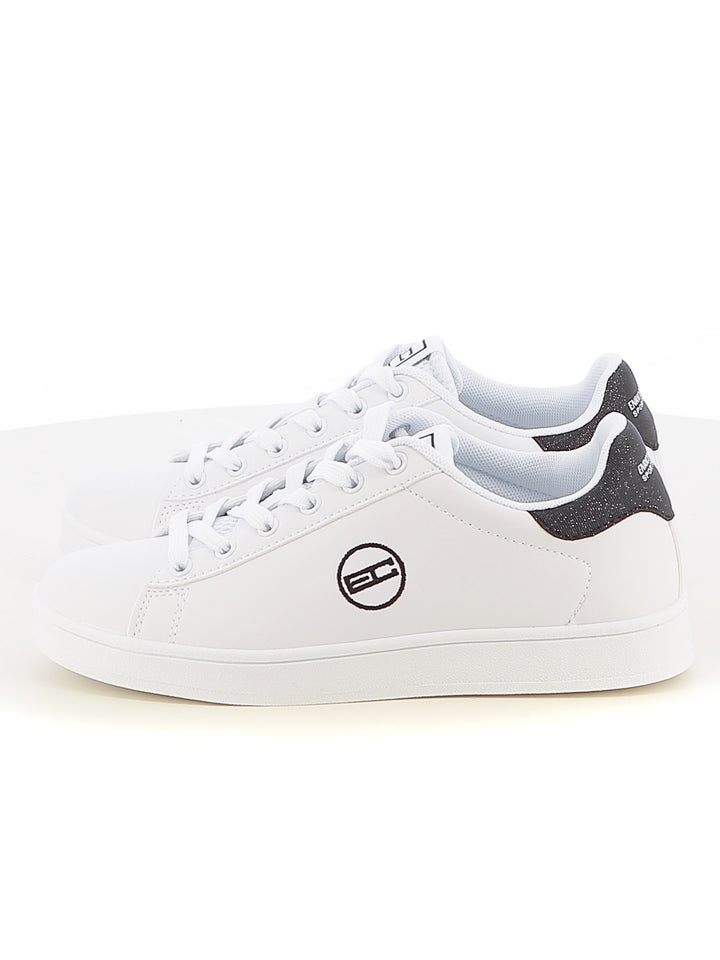 Sneakers stringate donna ENRICO COVERI SPORTSWEAR CSW514C60 bianco nero | Costa Superstore
