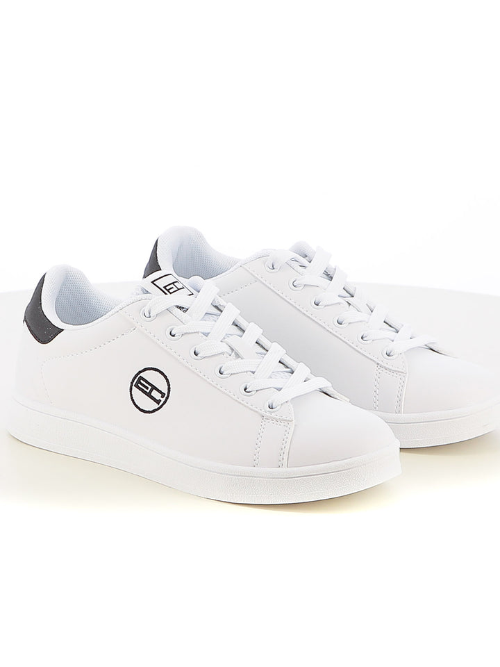 Sneakers stringate donna ENRICO COVERI SPORTSWEAR CSW514C60 bianco nero | Costa Superstore