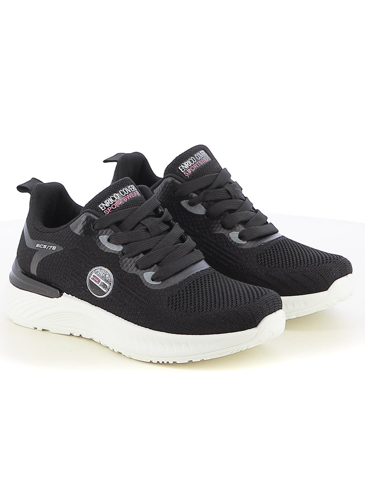 Sneakers stringate donna ENRICO COVERI SPORTSWEAR CSW516C09 nero | Costa Superstore