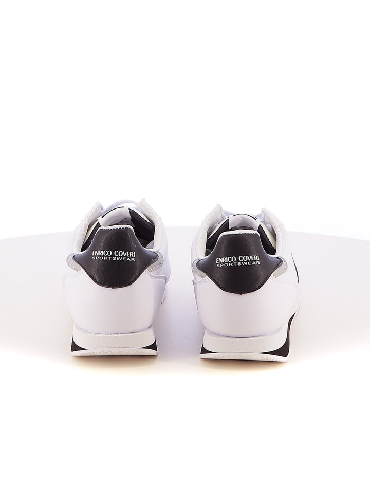 Sneakers stringate uomo ENRICO COVERI SPORTSWEAR ECS513307 bianco nero | Costa Superstore