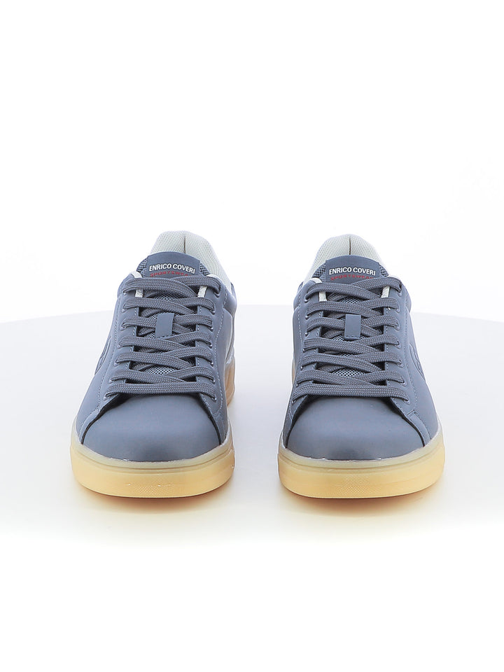 Sneakers blu da uomo con logo laterale Enrico Coveri Fusion Sneakers blu da uomo con logo laterale Enrico Coveri Fusion