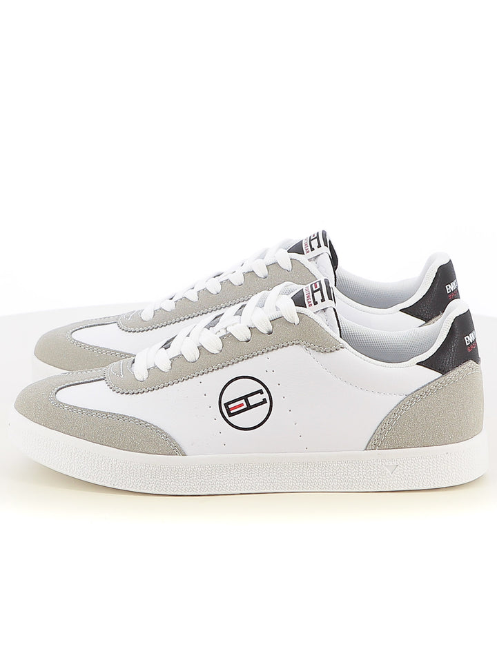 Sneakers stringate uomo ENRICO COVERI SPORTSWEAR ECS514318 bianco grigio | Costa Superstore