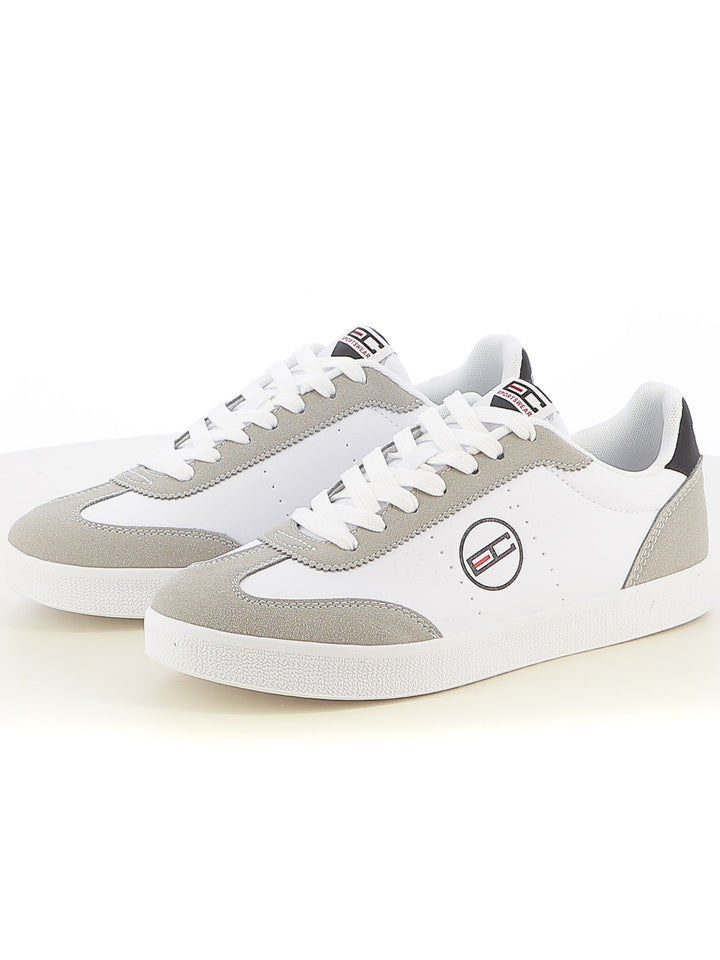 Sneakers stringate uomo ENRICO COVERI SPORTSWEAR ECS514318 bianco grigio | Costa Superstore